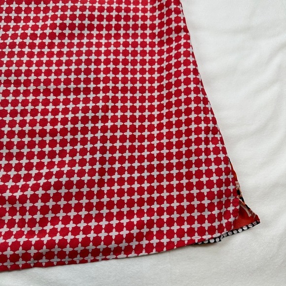 Banana Republic‎ XS Sleeveless Tank Top Red Orange Floral Print Blouse - Picture 11 of 14